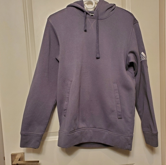 Adidas Fleece Hoodie Blue Small - Picture 2 of 14